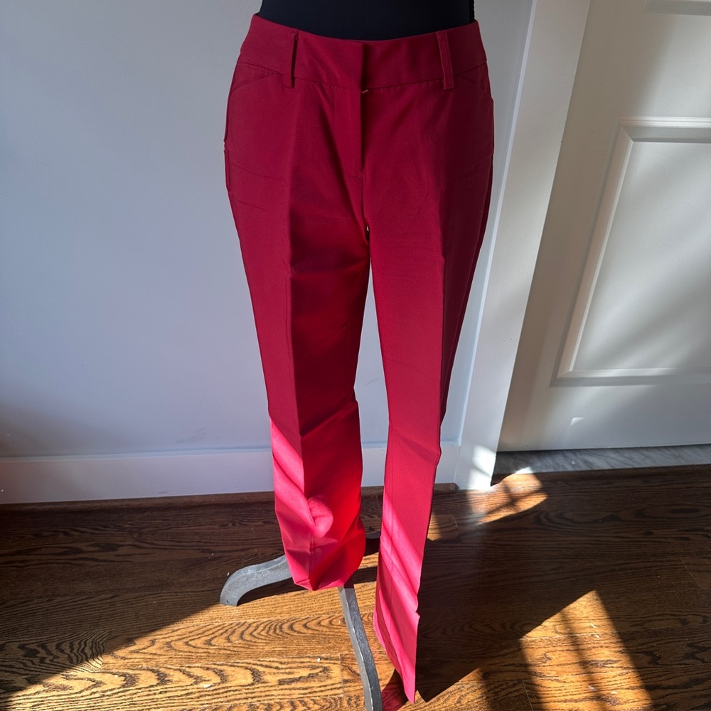Express Bold Red Editor Trousers